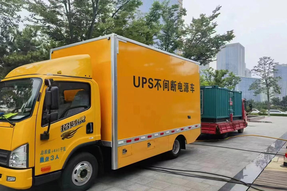 宝清发电机租赁施工现场