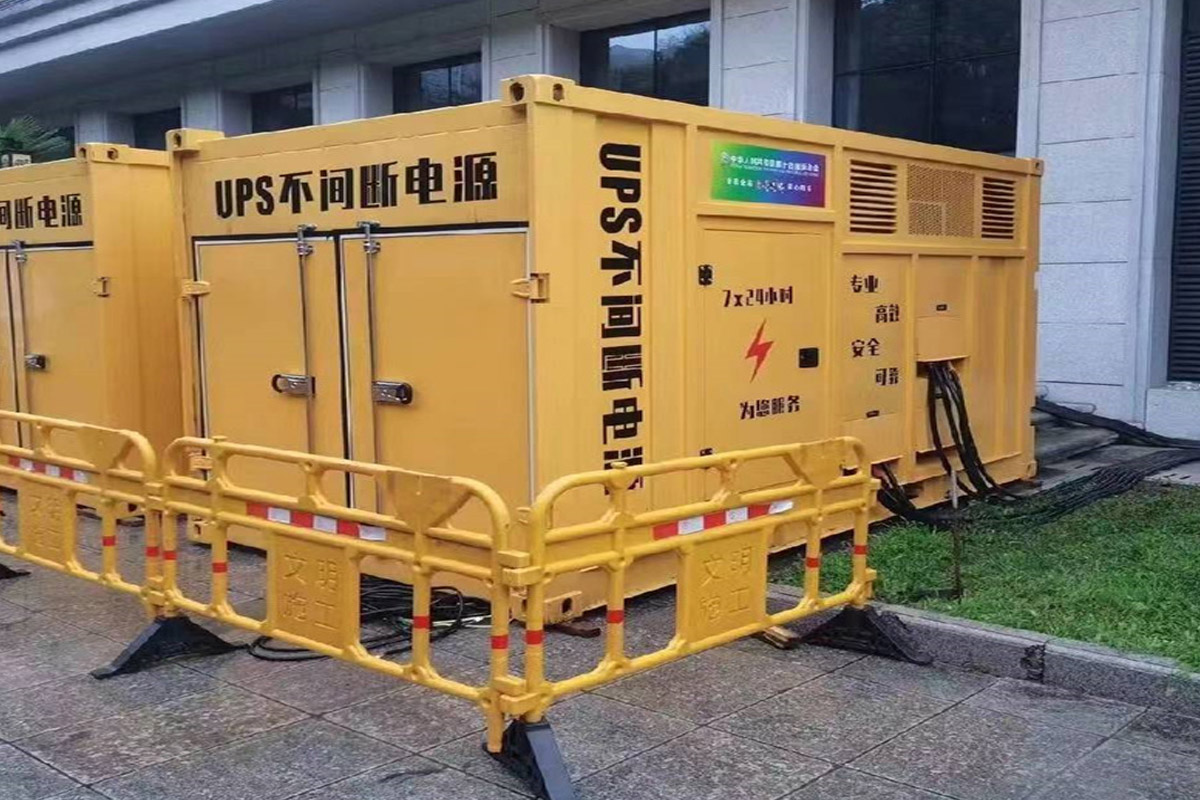 宝清发电机租赁施工现场